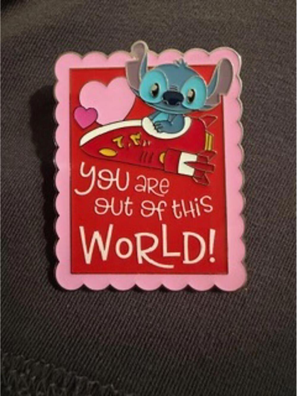 Limited Release Disney Stitch Enamel Pin - You Are Out of This World